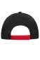 Mobile Preview: 6 Panel Polyester Cap in schwarz / rot
